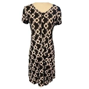 GK Sparking Floral Dress with Rhinestone Buttons